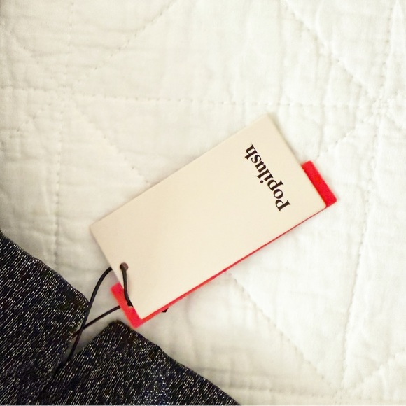 NEW POPILUSH Shapewear Ruched Metallic Knit Square Neck Slimming Bodysuit Black - Picture 3 of 7